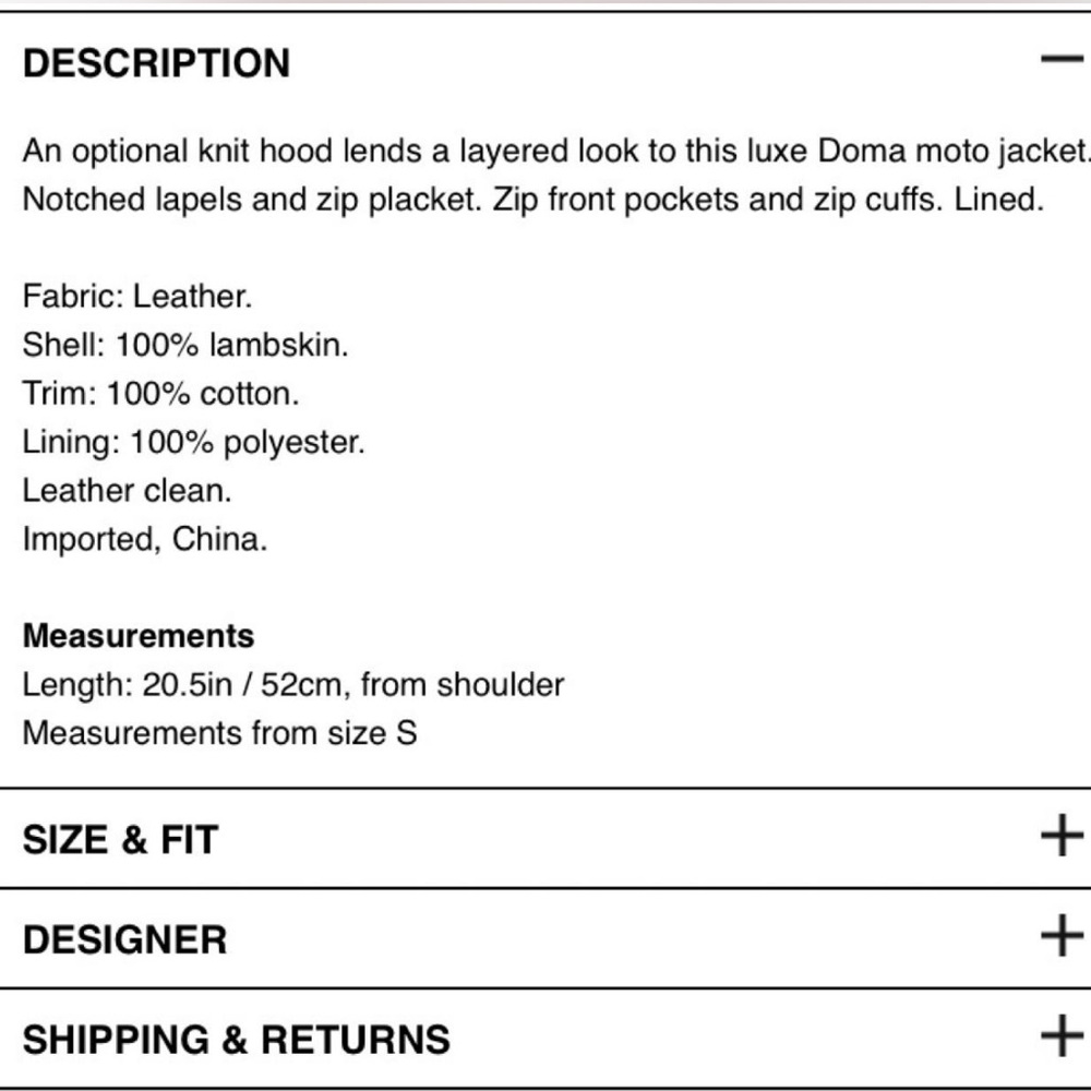 DOMA leather jacket - Picture 2 of 7